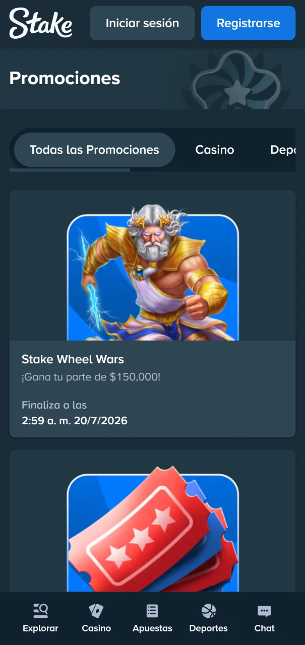 Lista de promociones y bonos exclusivos de Stake Argentina para jugadores nuevos y activos.