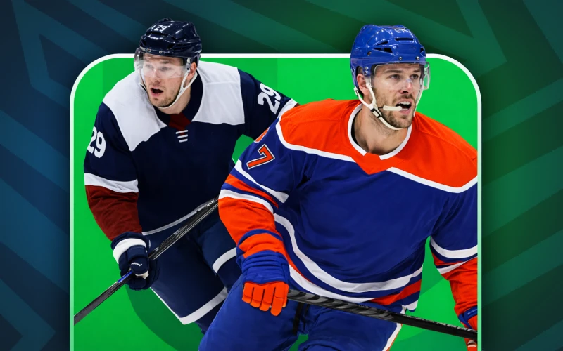 Oferta de hockey NHL con cobro inmediato por ventaja de dos goles en Stake.
