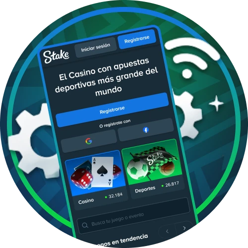 Experiencia de usuario fluida en el sitio web de Stake Argentina.