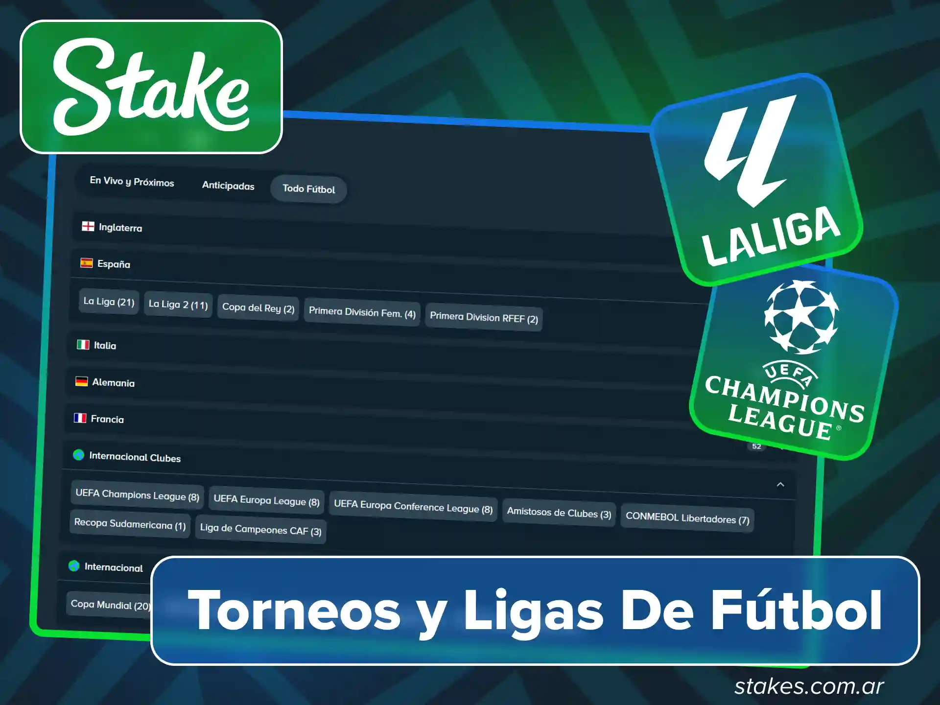 Obtén el bono de bienvenida en sitio oficial de Stake.