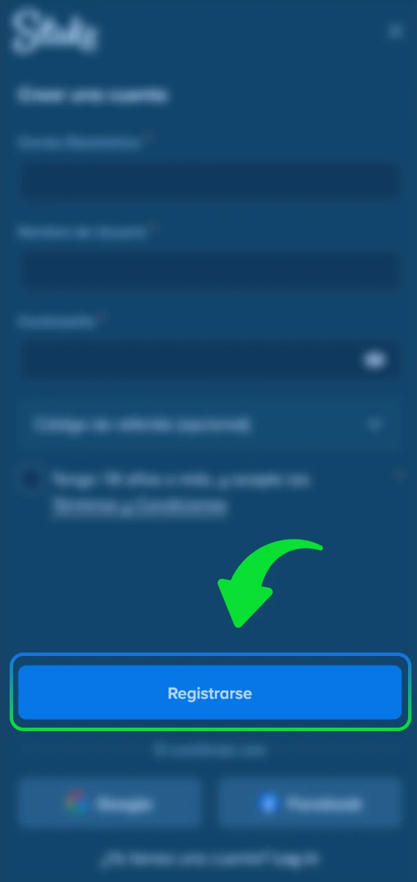 Regístrate en Stake para comenzar tu aventura con los mejores juegos.