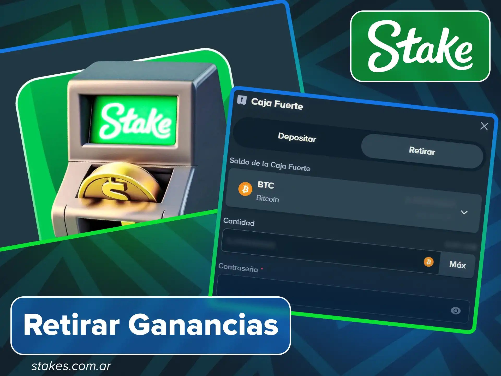 Cobra tus premios de forma rápida y segura desde tu perfil en el sitio oficial Stake Argentina.