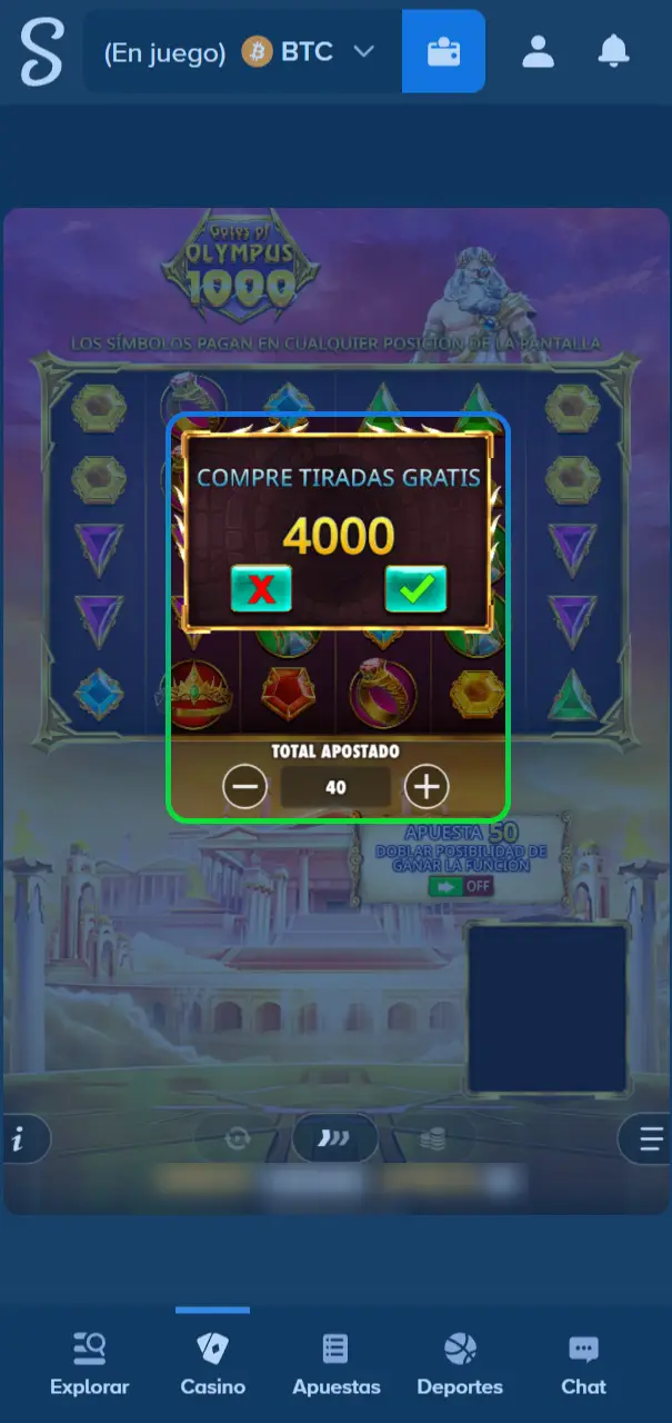 Ajusta tu apuesta inicial en el sitio oficial de Stake.