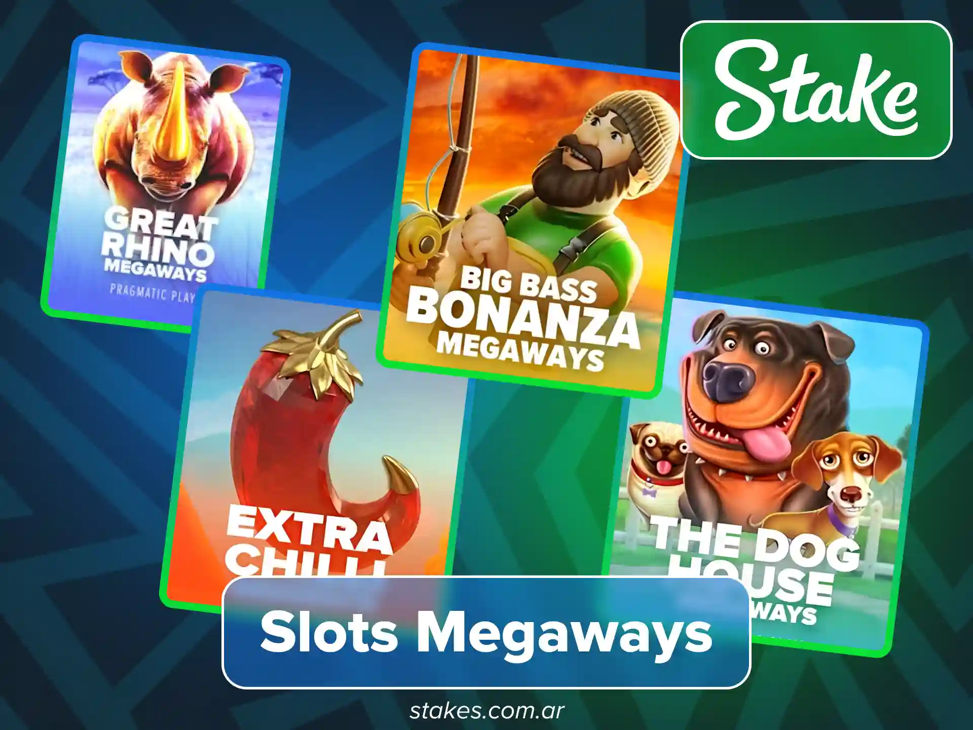 Juega slots Megaways en el sitio oficial de Stake ahora.